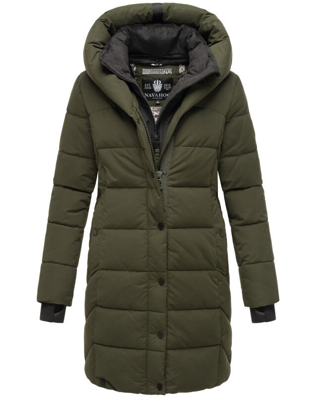Navahoo Knutschilein Damen Winter Steppjacke B959 Dark Olive Größe XXXL - Gr. 46
