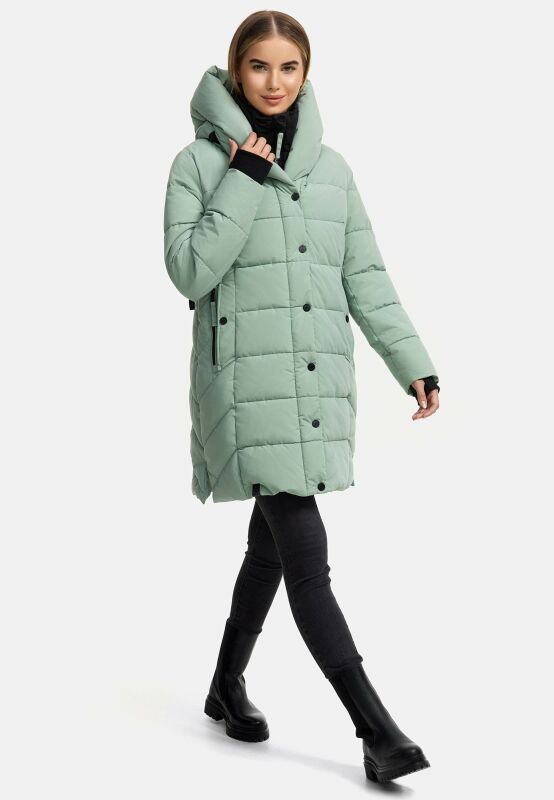 Navahoo Knutschilein Damen Winter Steppjacke B959 Smokey Mint Größe XXXL - Gr. 46