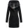 Marikoo Maikoo Damen Mantel mit Kapuze Trenchcoat Jacke B819 Schwarz Größe XXXXL - Gr. 48