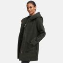 Marikoo Maikoo Damen Mantel mit Kapuze Trenchcoat Jacke...