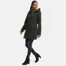 Marikoo Maikoo Damen Mantel mit Kapuze Trenchcoat Jacke B819 Olive Größe XXXL - Gr. 46