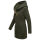 Marikoo Maikoo Damen Mantel mit Kapuze Trenchcoat Jacke B819 Olive Größe XXXL - Gr. 46