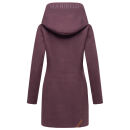Marikoo Maikoo Damen Mantel mit Kapuze Trenchcoat Jacke B819 Dusty Plum Größe M - Gr. 38