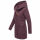 Marikoo Maikoo Damen Mantel mit Kapuze Trenchcoat Jacke B819 Dusty Plum Größe L - Gr. 40