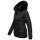 Navahoo Milianaa Damen Winter Steppjacke gefüttert Kapuze Kunstfell B846 Schwarz Größe XXXL - Gr. 46