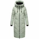 Marikoo Nadaree lange Damen Winter Steppjacke B979 Smokey Mint Größe XS - Gr. 34