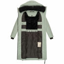 Marikoo Nadaree lange Damen Winter Steppjacke B979 Smokey Mint Größe XS - Gr. 34