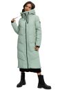 Marikoo Nadaree lange Damen Winter Steppjacke B979 Smokey Mint Größe M - Gr. 38