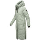 Marikoo Nadaree lange Damen Winter Steppjacke B979 Smokey Mint Größe M - Gr. 38