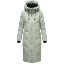 Marikoo Nadaree lange Damen Winter Steppjacke B979 Smokey Mint Größe L - Gr. 40