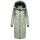 Marikoo Nadaree lange Damen Winter Steppjacke B979 Smokey Mint Größe L - Gr. 40