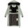Marikoo Nadaree lange Damen Winter Steppjacke B979 Smokey Mint Größe L - Gr. 40