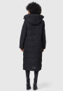 Marikoo Nadeshikoo Damen lange Winter Steppjacke B985 Schwarz Größe XXXL - Gr. 46