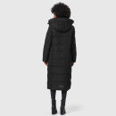 Marikoo Nadeshikoo Damen lange Winter Steppjacke B985 Schwarz Größe XXXL - Gr. 46