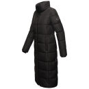 Marikoo Nadeshikoo Damen lange Winter Steppjacke B985 Schwarz Größe XXXL - Gr. 46