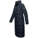 Marikoo Nadeshikoo Damen lange Winter Steppjacke B985 Navy Größe XXXL - Gr. 46