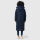 Marikoo Nadeshikoo Damen lange Winter Steppjacke B985 Navy Größe XXXL - Gr. 46