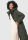 Marikoo Nadeshikoo Damen lange Winter Steppjacke B985 Dark Olive Größe XXXXXL - Gr. 50