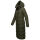 Marikoo Nadeshikoo Damen lange Winter Steppjacke B985 Dark Olive Größe XXXXXL - Gr. 50