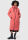 Marikoo Nadeshikoo Damen lange Winter Steppjacke B985 Rouge Größe XXXL - Gr. 46