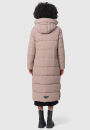 Marikoo Nadeshikoo Damen lange Winter Steppjacke B985 Taupe Grey Größe XXXXL - Gr. 48