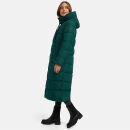 Marikoo Nadeshikoo Damen lange Winter Steppjacke B985 Evergreen Größe L - Gr. 40