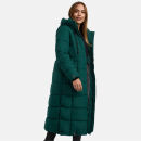 Marikoo Nadeshikoo Damen lange Winter Steppjacke B985 Evergreen Größe L - Gr. 40