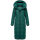 Marikoo Nadeshikoo Damen lange Winter Steppjacke B985 Evergreen Größe L - Gr. 40