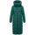Marikoo Nadeshikoo Damen lange Winter Steppjacke B985 Evergreen Größe L - Gr. 40