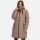 Marikoo Natsukoo Damen Winter Steppjacke lang B978 Taupe Grey Größe S - Gr. 36