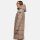 Marikoo Natsukoo Damen Winter Steppjacke lang B978 Taupe Grey Größe S - Gr. 36
