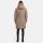 Marikoo Natsukoo Damen Winter Steppjacke lang B978 Taupe Grey Größe S - Gr. 36