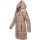 Marikoo Natsukoo Damen Winter Steppjacke lang B978 Taupe Grey Größe S - Gr. 36