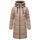Marikoo Natsukoo Damen Winter Steppjacke lang B978 Taupe Grey Größe M - Gr. 38