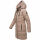 Marikoo Natsukoo Damen Winter Steppjacke lang B978 Taupe Grey Größe M - Gr. 38