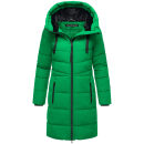 Marikoo Natsukoo Damen Winter Steppjacke lang B978 Smaragd Green Größe XS - Gr. 34