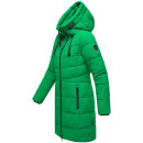 Marikoo Natsukoo Damen Winter Steppjacke lang B978 Smaragd Green Größe XS - Gr. 34