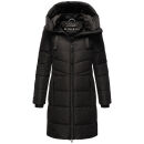 Marikoo Natsukoo Damen Winter Steppjacke lang B978 Schwarz Größe XXXL - Gr. 46
