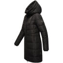 Marikoo Natsukoo Damen Winter Steppjacke lang B978 Schwarz Größe XXXL - Gr. 46