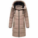 Marikoo Natsukoo Damen Winter Steppjacke lang B978 Taupe...