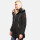 Marikoo Nekoo warm gefütterte Damen Winter Jacke mit Kunstfell B658 Schwarz Größe XXXL - Gr. 46