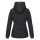 Marikoo Nekoo warm gefütterte Damen Winter Jacke mit Kunstfell B658 Schwarz Größe XXXL - Gr. 46
