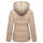 Marikoo Nekoo warm gefütterte Damen Winter Jacke mit Kunstfell B658 Light Taupe Größe M - Gr. 38