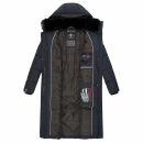 Marikoo Reliziaa Damen Winter Parka lang Navy Größe XXXL - Gr. 46