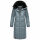 Marikoo Reliziaa Damen Winter Parka lang Dusty Blue Größe S - Gr. 36
