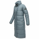 Marikoo Reliziaa Damen Winter Parka lang Dusty Blue Größe M - Gr. 38