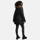 Marikoo Rose Damen Winter Jacke gesteppt lang B647 Schwarz-Größe XXXL - Gr. 46