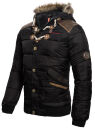 Geographical Norway Belphegor Herren Winter Jacke Schwarz Größe XXL - Gr. 2XL
