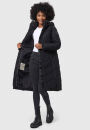 Navahoo Sahnekatzi Damen lange Winter Steppjacke B982 Schwarz Größe XXXL - Gr. 46