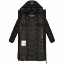 Navahoo Sahnekatzi Damen lange Winter Steppjacke B982 Schwarz Größe XXXL - Gr. 46